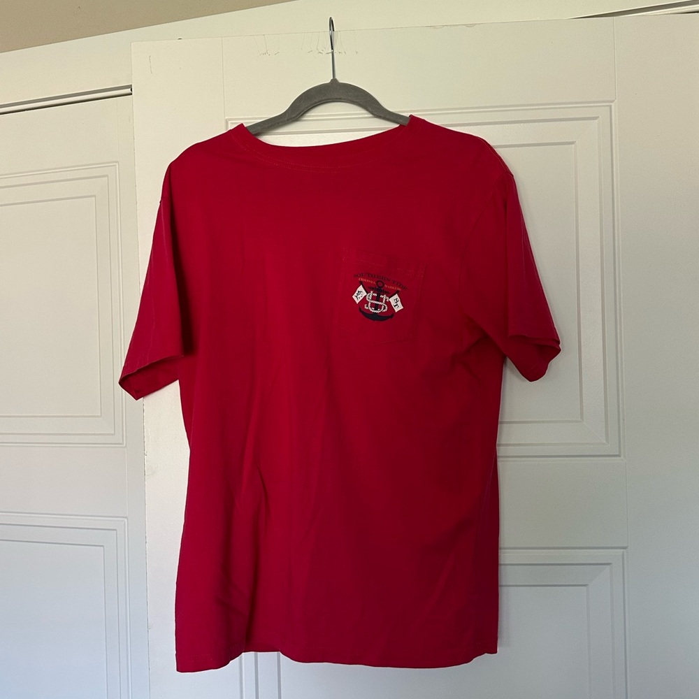 Southern Tide Red Short Sleeve Tee